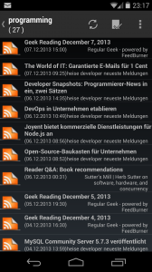 TTRSS-Reader on Android