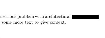 Effect of overfullrule in LaTeX